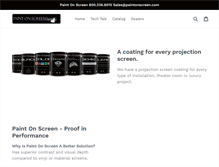 Tablet Screenshot of paintonscreen.com